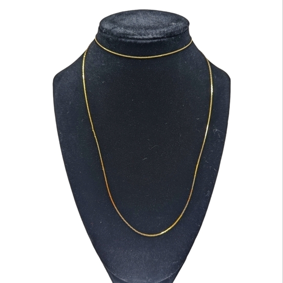 10k Solid Gold Cobra Link Chain Necklace 3.69g - Picture 1 of 16